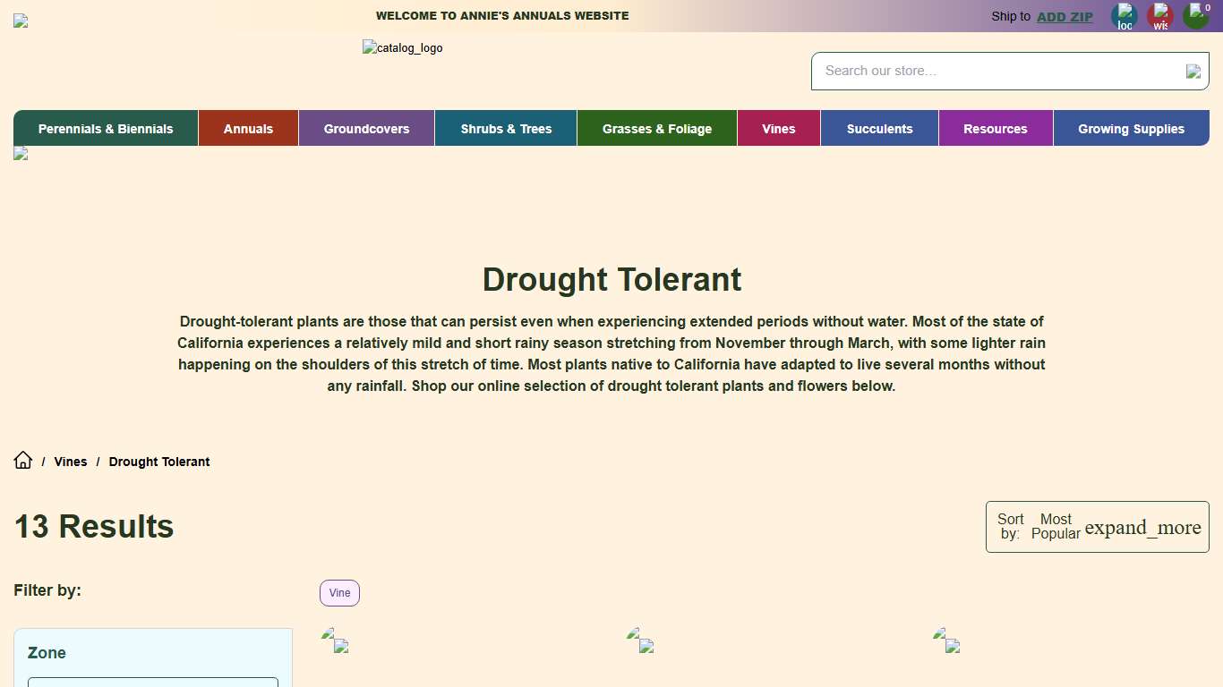 Vines - Drought Tolerant Plants | Annies Annuals